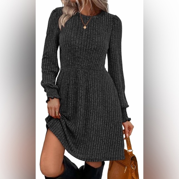 None Dresses & Skirts - 🆕Elegant Ribbed Knit Dress